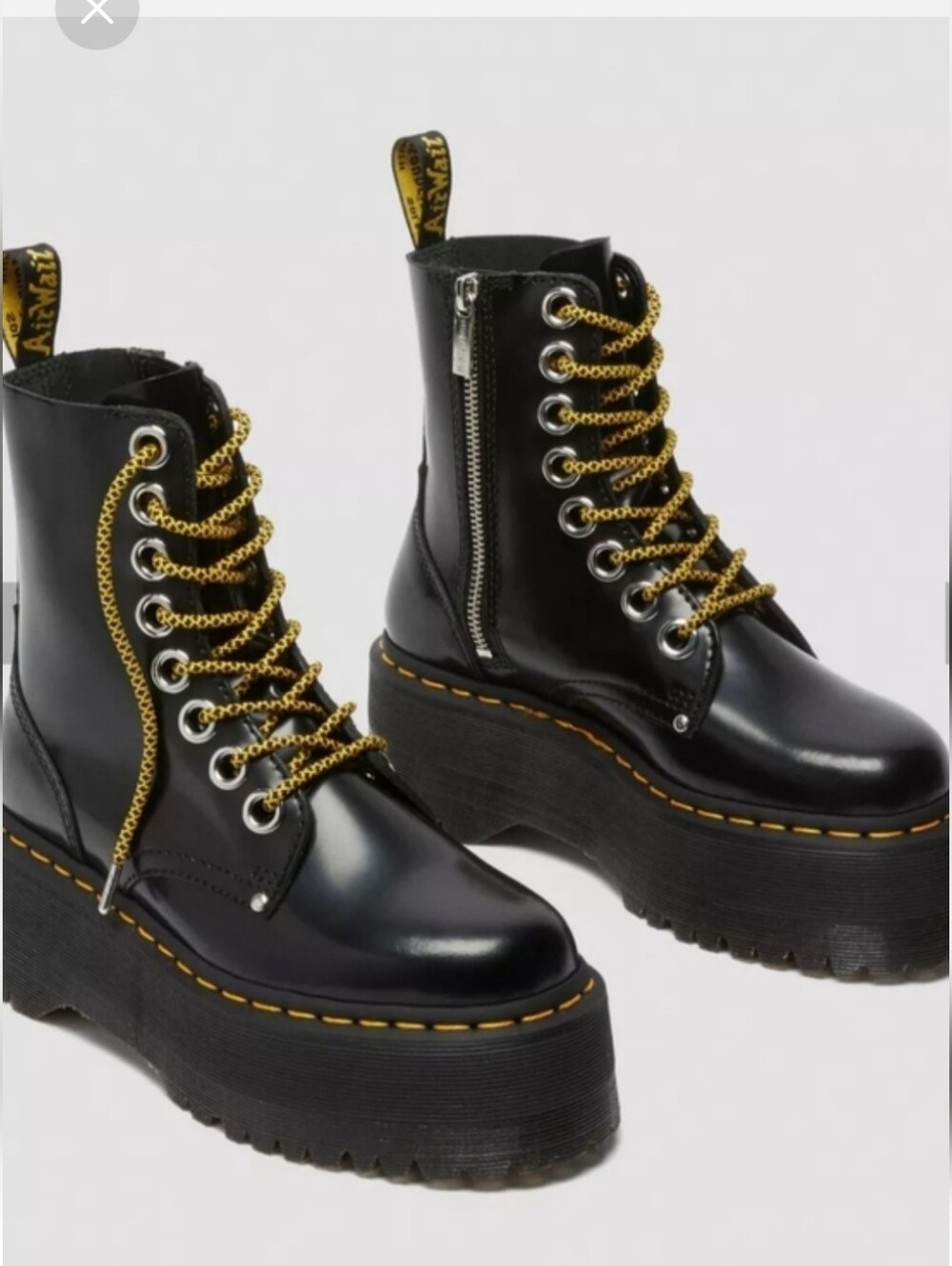 NIB Dr. Martens Jadon Max Platform Boot - Black - Picture 2 of 9